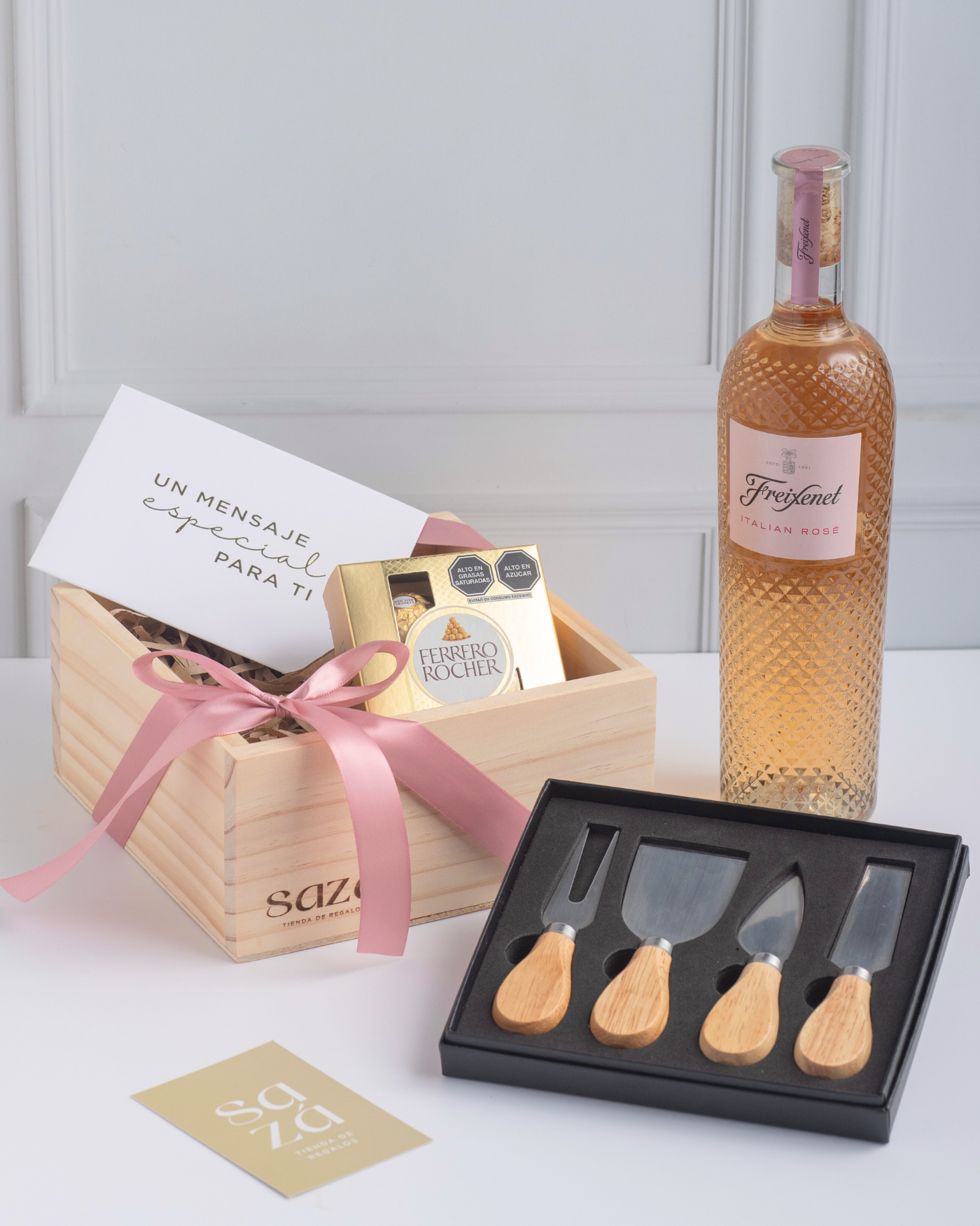 Pack Vino & Chocolates c/ Vaso Personalizado