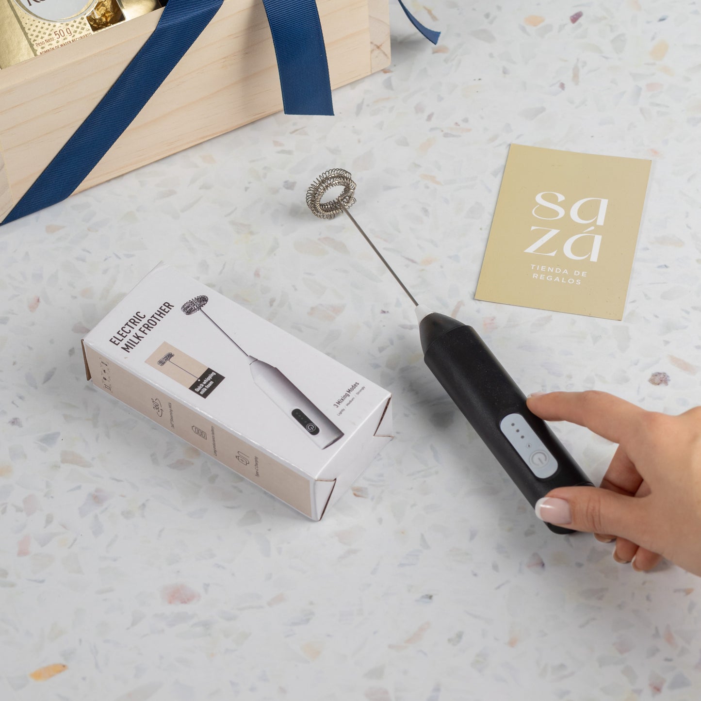 Coffee Pack con Cafetera, Espumante & Bombones