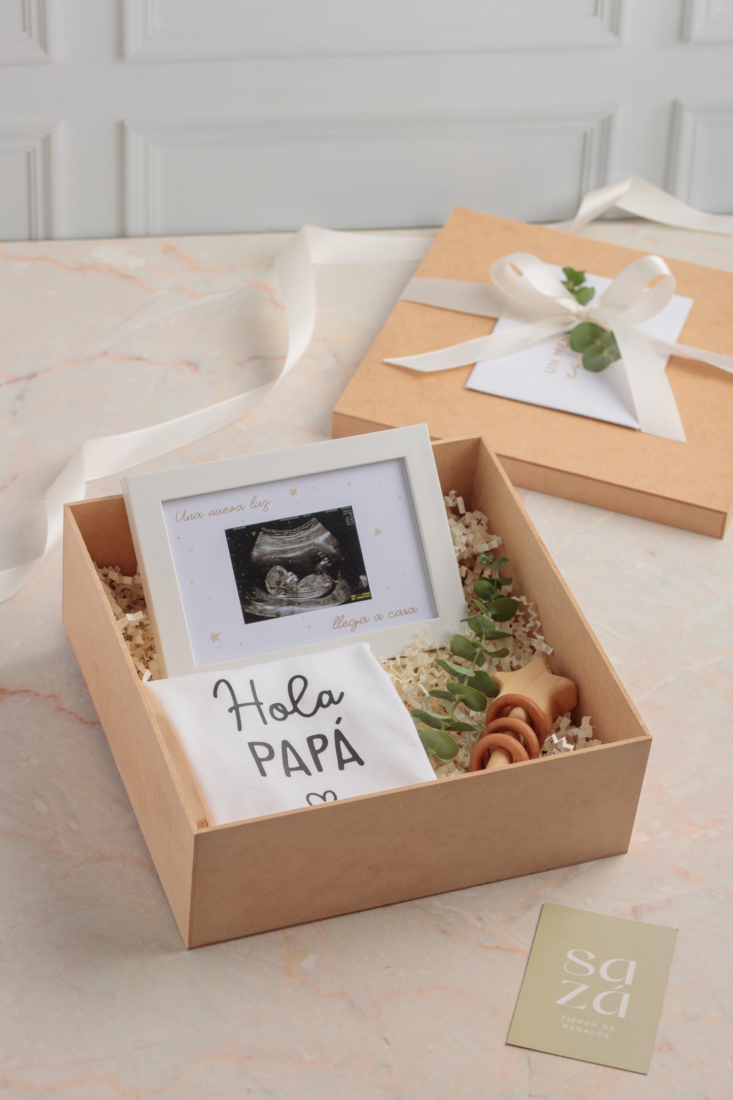 Set Papá: Cuadro Personalizado & Body de Algodón