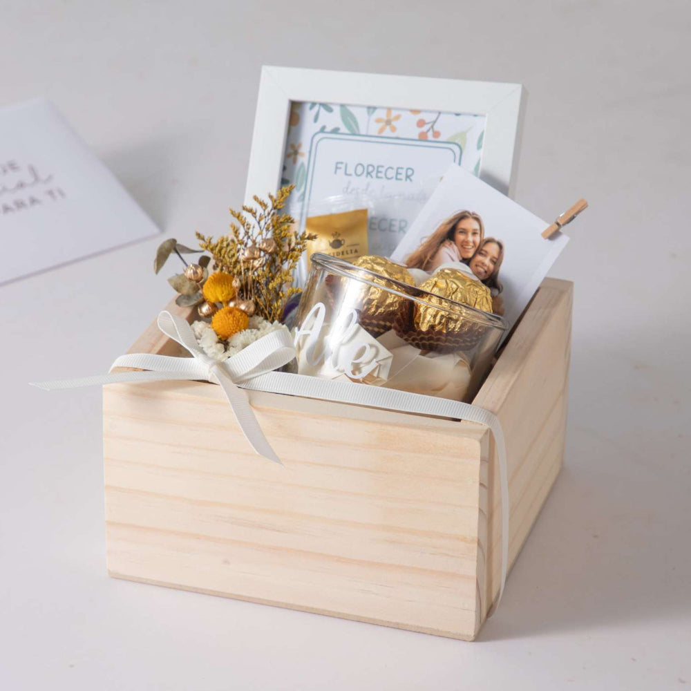 Flores Amarillas con Fotos & Taza Personalizada