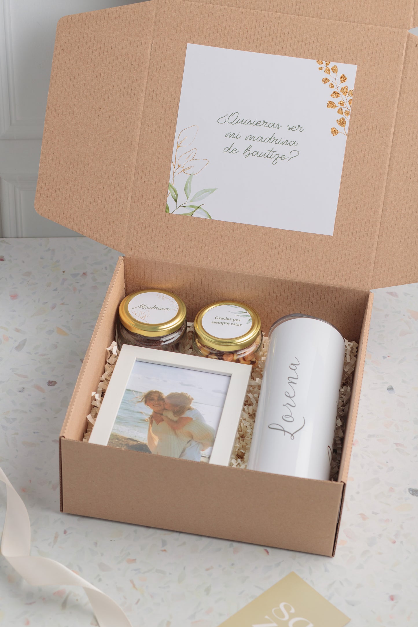 Box Padrino/Madrina: Termo & Foto Personalizada