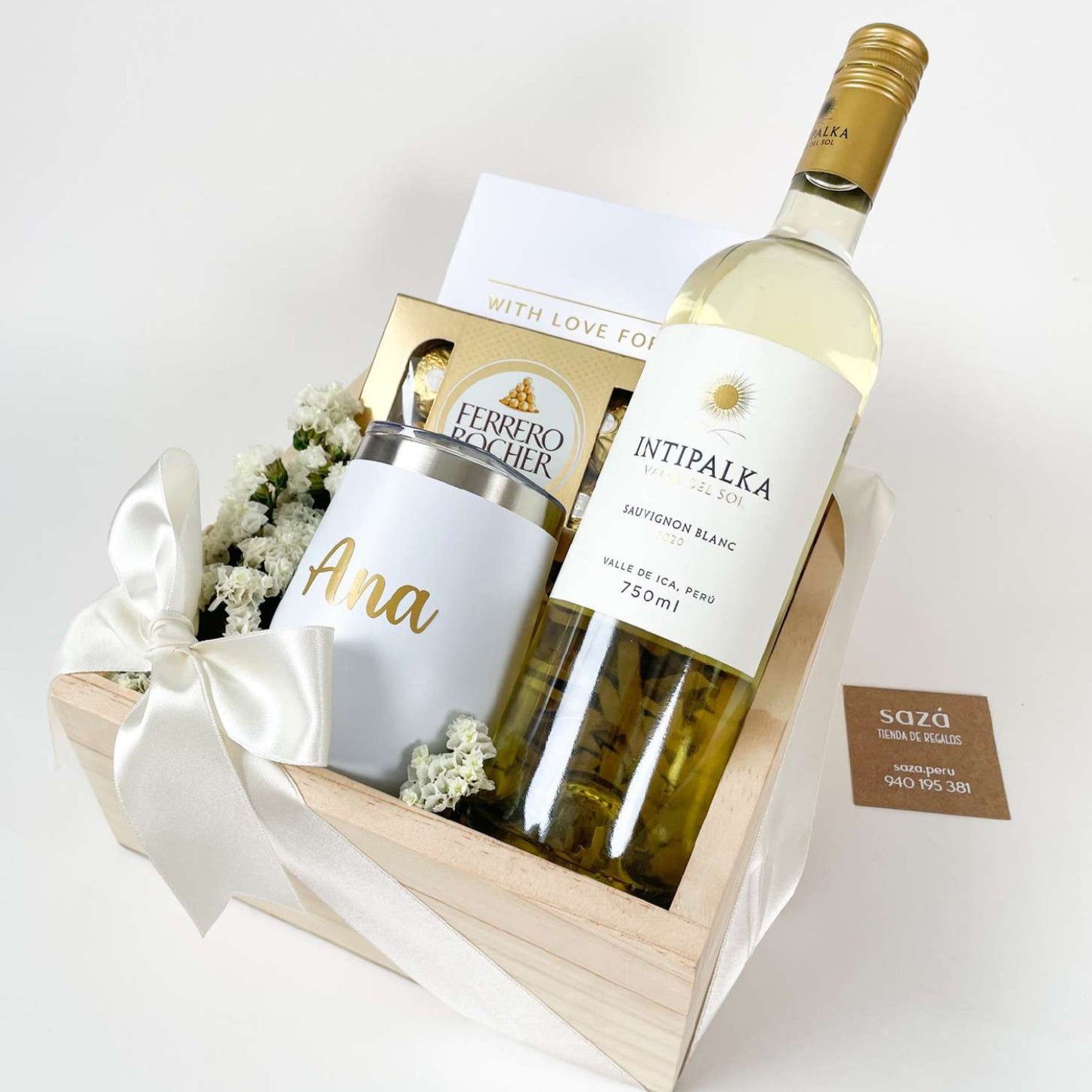 Pack Vinito & Ferrero Rocher con Cup término Personalizado