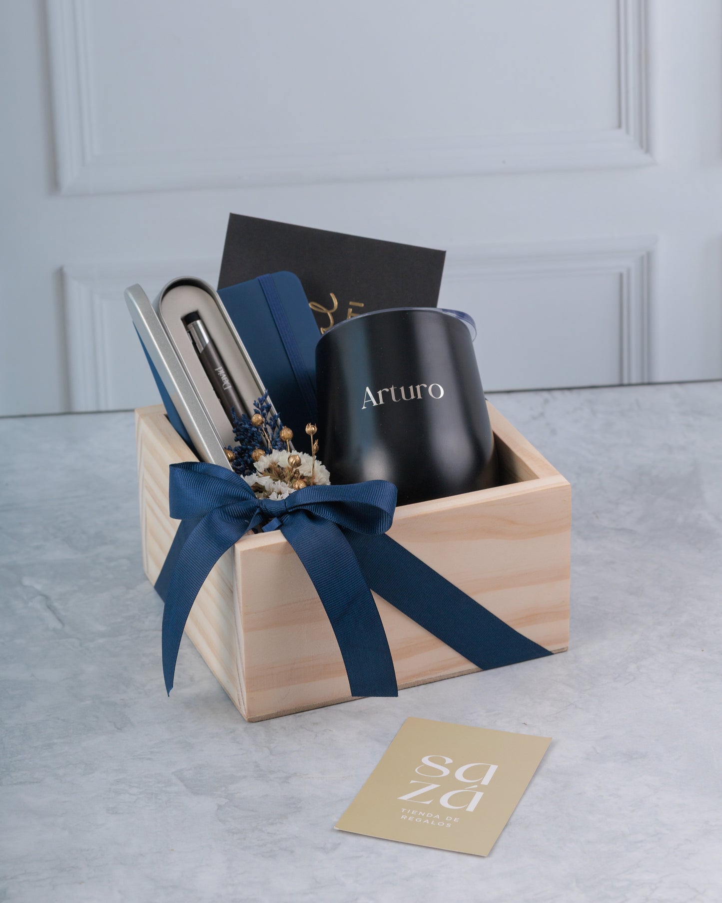 Set Oficina Hombre con Libreta & Vaso Térmico Personalizados