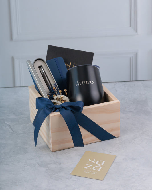 Set Oficina Hombre con Libreta & Vaso Térmico Personalizados