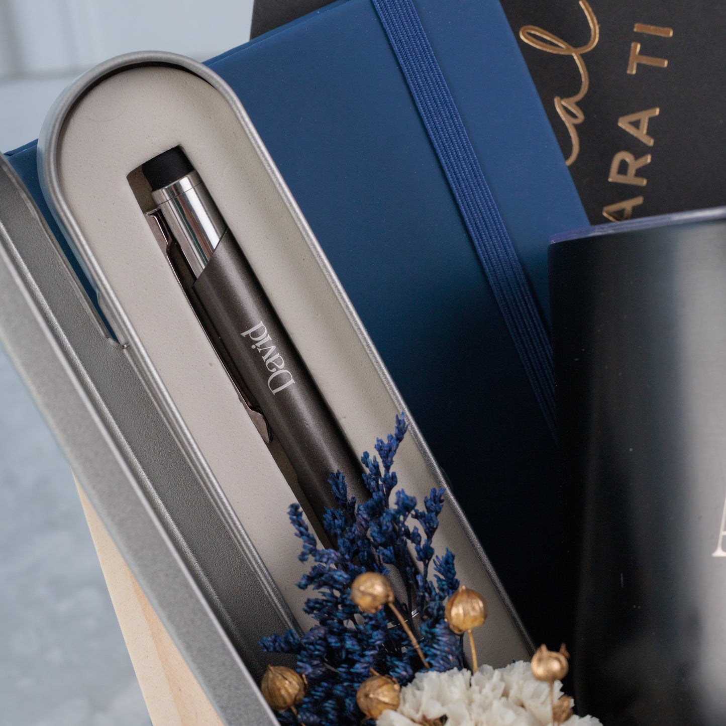 Set Oficina Hombre con Libreta & Vaso Térmico Personalizados