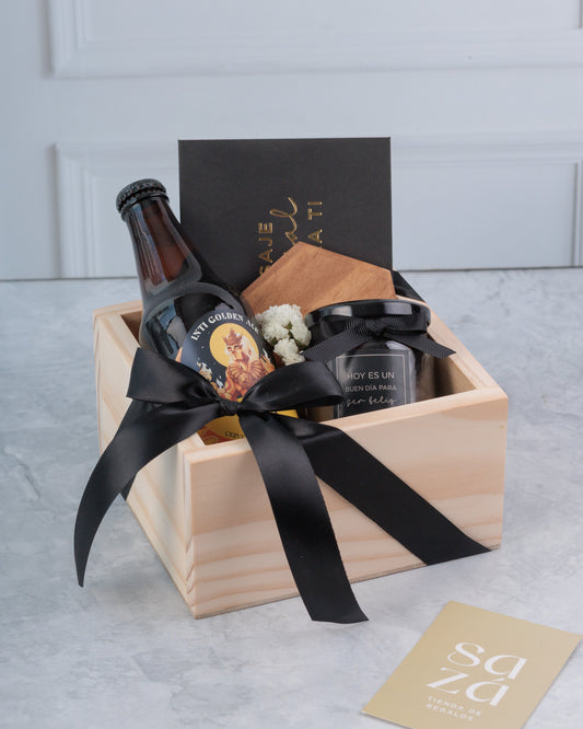 Pack Cervecero con Posavasos & Brownies