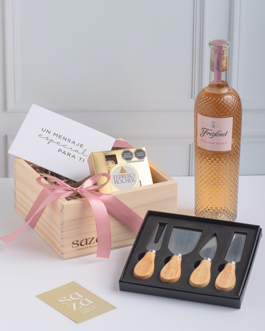 Pack Vino & Chocolates c/ Vaso Personalizado