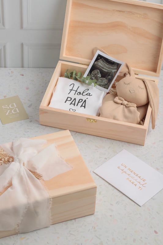 Pack Papá: Foto Personalizada & Conejo de Apego
