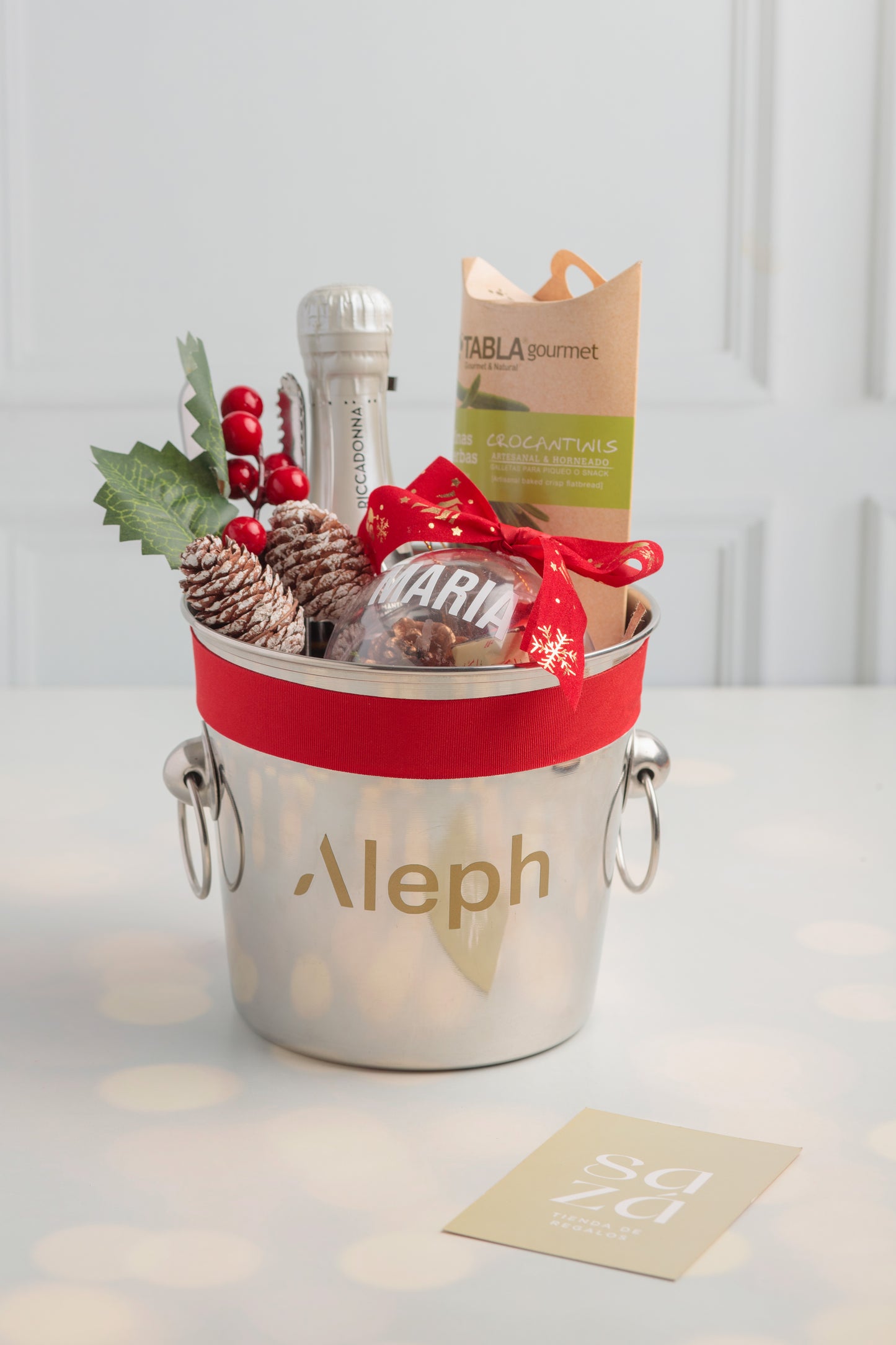 Detalle Personalizado Navideño: Hielera, Bombones & Galletas