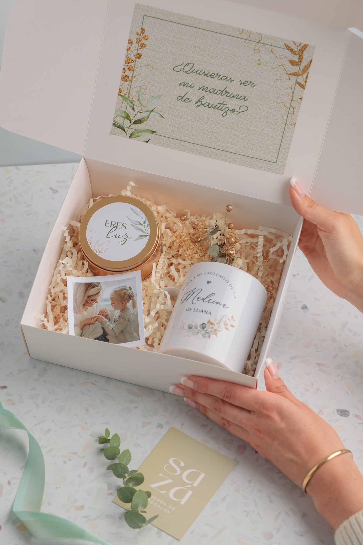 Pack Madrina/Padrino: Taza Personalizada & Vela en Lata