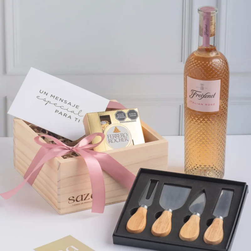 Aurelia: Chocolates c/ Set accesorios para vinos