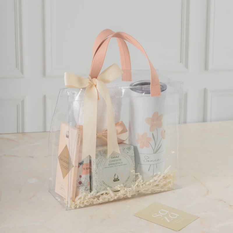 Bolsa Aurora: Termo Personalizado & Vela con Cuarzos