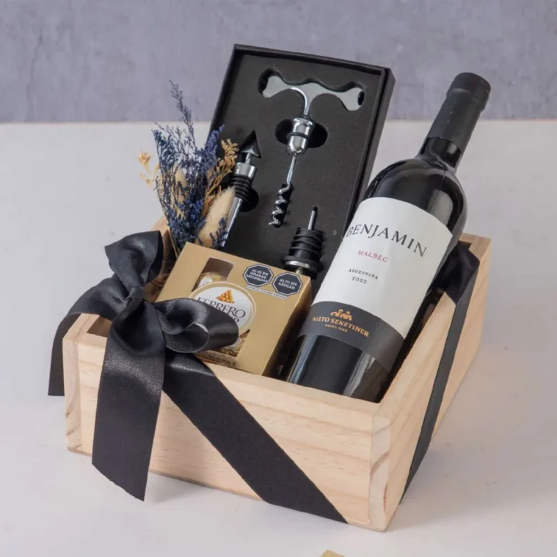 Wine’o Clock: Vino, Bombones & Set de Accesorios